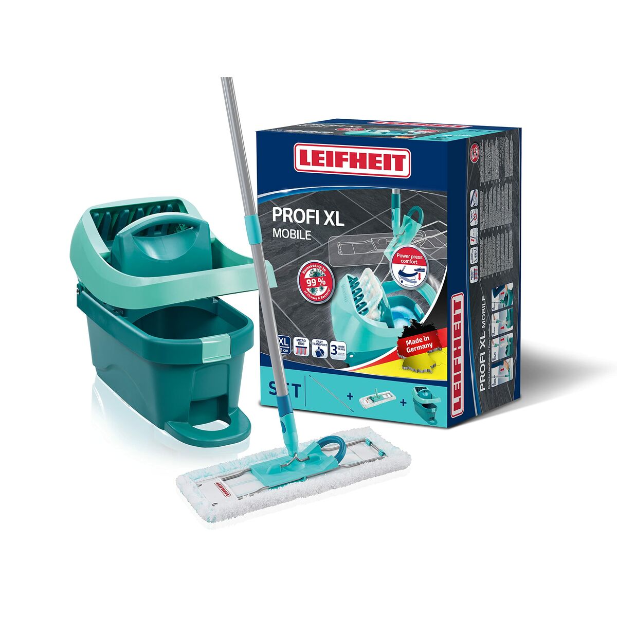 Mop with Bucket Leifheit Profi XL Plastic Compus 8 L